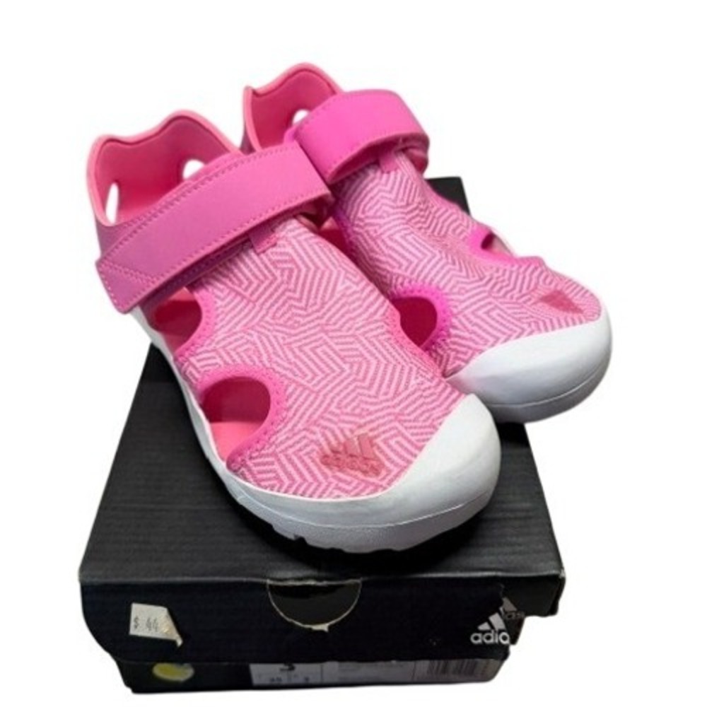 Adidas Terrex Sumra Kids Pink White Geometric Water Sport Sandals Size 3